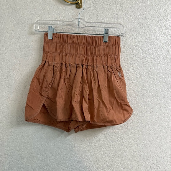 Free People Pants - Free People Movement The Way Home Shorts Womens Small Brushed Apricot Nylon Gym